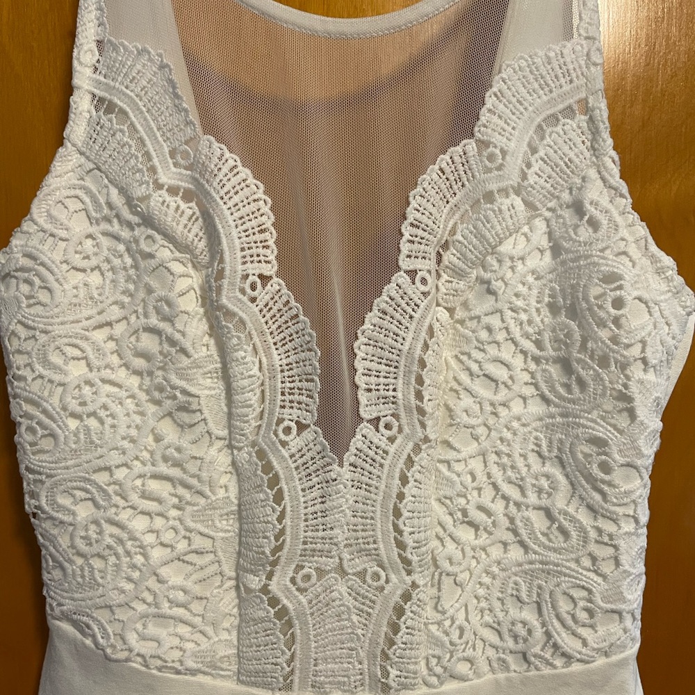 Mini white dress